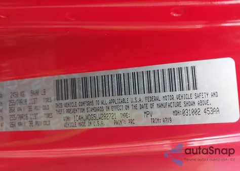 2020 Jeep Wrangler Unlimited Sport Altitude 4X4 from USA, damaged, VIN 1C4HJXDG5LW282721